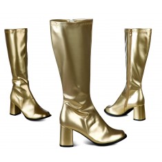 Goldene Retro-Stiefel