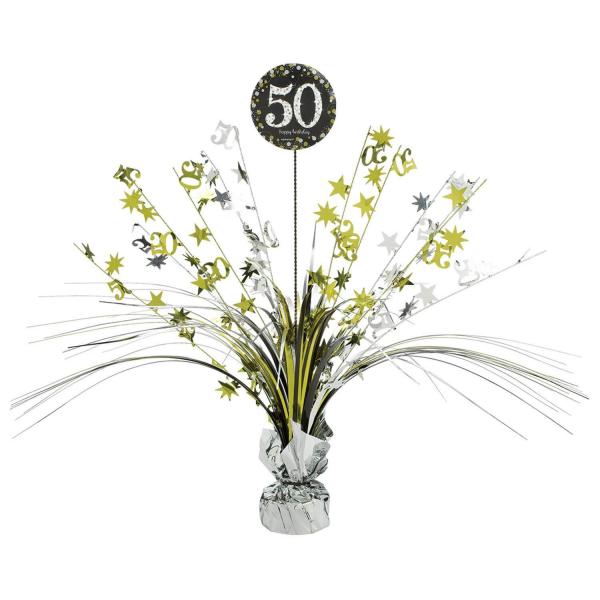 Tafelaufsatz aus Metallpapier – 50 Sparkling Celebration – Gold 45,7 cm - 110297