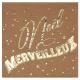 Miniature Merveilleux Weihnachts-Papierservietten x20 – Gold