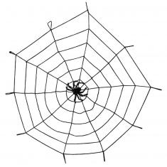 Elastisches Spinnennetz mit Spinne