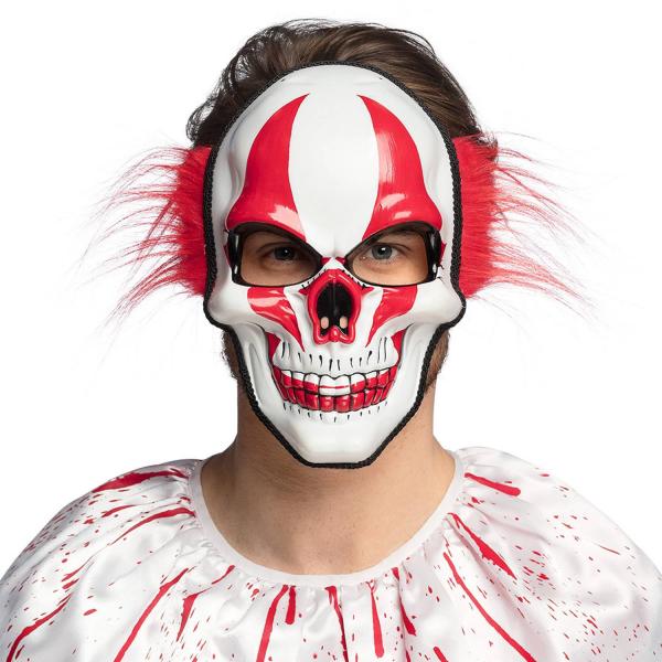  Maske mit Haaren: Feuriger Clown - RDLF-72369