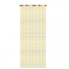 Weihnachtsvorhang – 100 x 245 cm – goldene Sterne