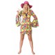 Miniature Hippie-Kostüm – Regenbogen-Babe-Kleid – Erwachsene