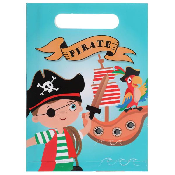 Piraten-Geburtstagstüten x10 - 07896