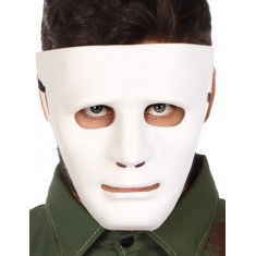 Weiße Halloween-Maske