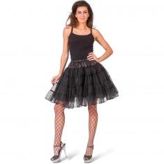 Schwarzer Petticoat mit Pailletten – Damen