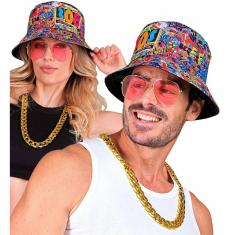  90er Hip Hop Mode Accessoires Set - Graffiti