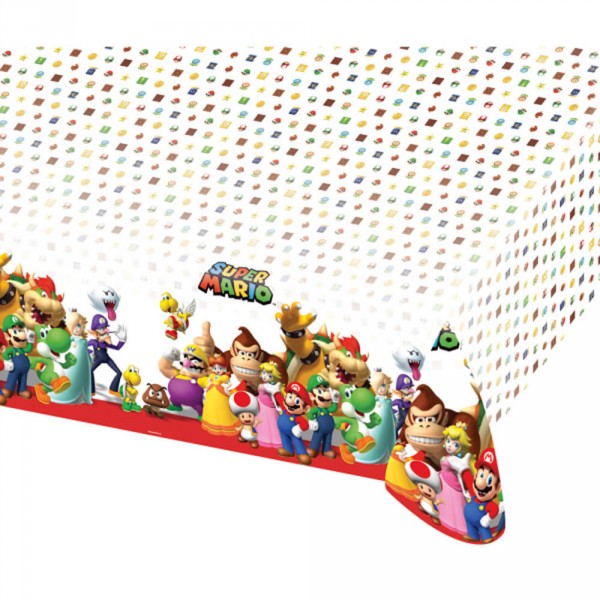 Super Mario™ laminierte Tischdecke – 120 x 180 cm - 9901539