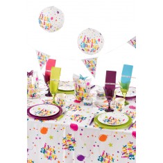 Festliche Happy Birthday-Tischdecke