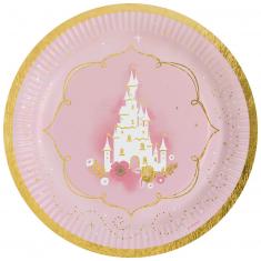 8 Pappteller - Prinzessin für einen Tag - 22,8 cm