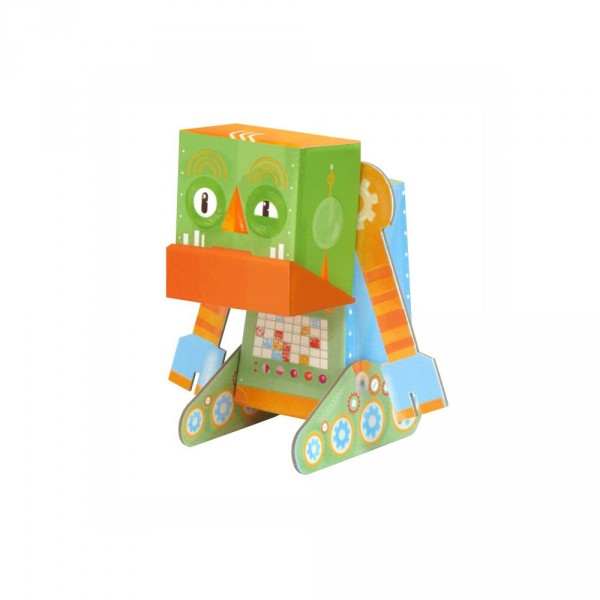 Jouet à plier : Fold my robot! : Robot grincheux - Krooom-463