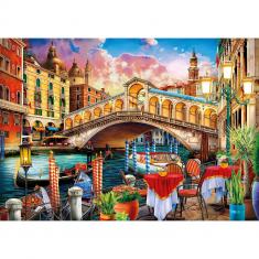 Puzzle 1000 Teile: Rialto-Brücke in Venedig  