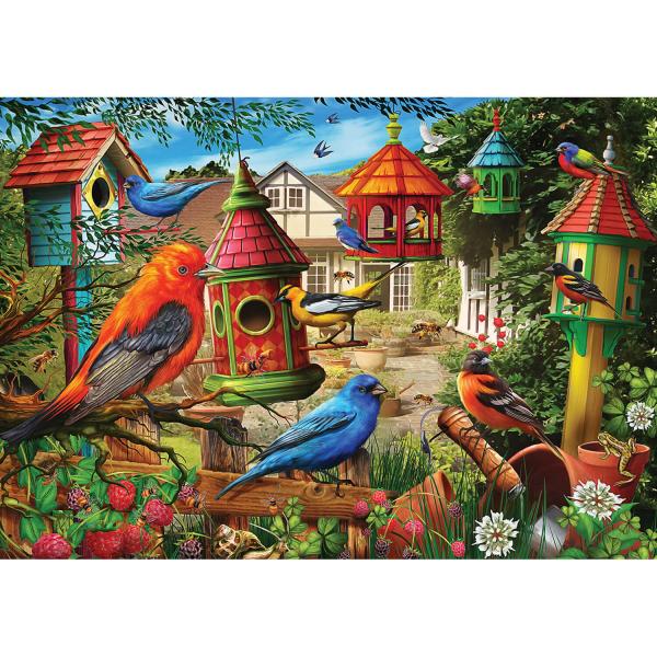 3000 pieces puzzle : Bird House Gardens - KSGames-23003