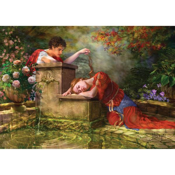3000 pieces puzzle : While She Was Waiting - KSGames-23004