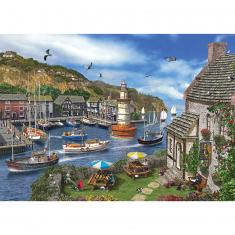 2000 Teile Puzzle: Dorfhafen