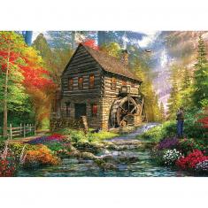 Puzzle 2000 pièces : Cottage du moulin