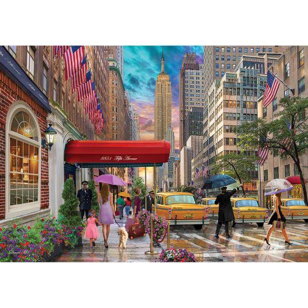 Puzzle 1500 pièces : Cinquième Avenue, New York - KSGames-22014