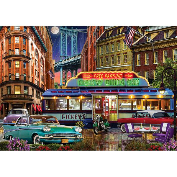 1500 pieces puzzle :  Rickey's Diner - KSGames-22017