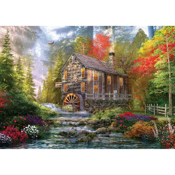 1000 pieces puzzle : The Old Wood Mill - KSGames-11356