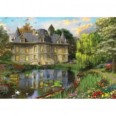 1000 pieces puzzle :  Mansion Lake