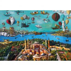 2000-teiliges Puzzle: Migrationsrouten – Hagia Sophia