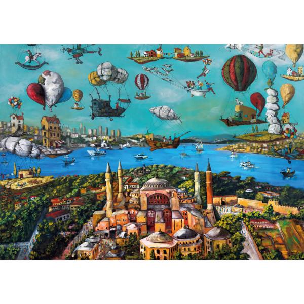 2000-teiliges Puzzle: Migrationsrouten – Hagia Sophia - KsGames-22523