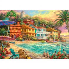 1000 piece puzzle: Island time