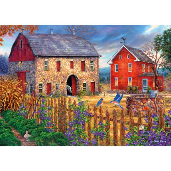 1000 piece puzzle : The Bluebirds' Song - KSGames-20676