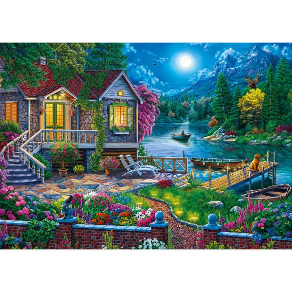 Puzzle de 1000 piezas: Los colores de la noche - KSGames-20680