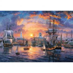 Puzzle 1500 pièces : Port de Charleston