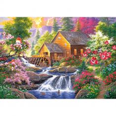 1500 piece puzzle : Songbirds at Summertime Mill_