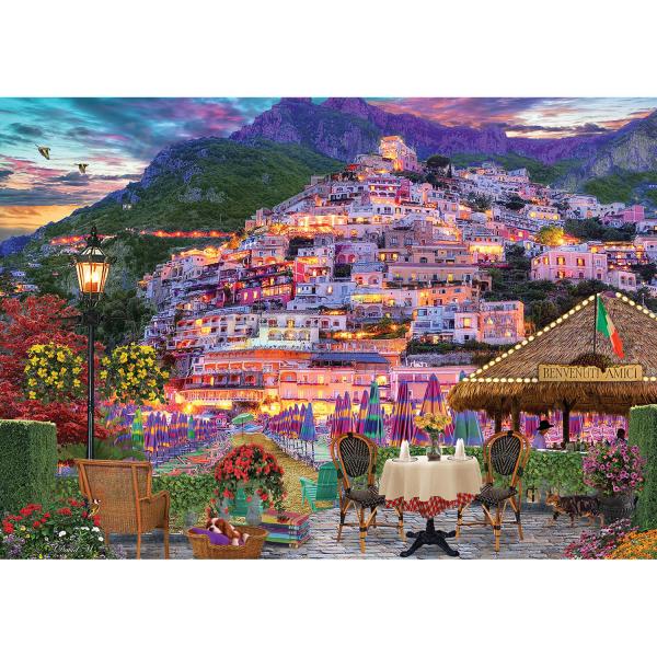 1000 pieces puzzle : Lights Of Amalfi - KsGames-20545