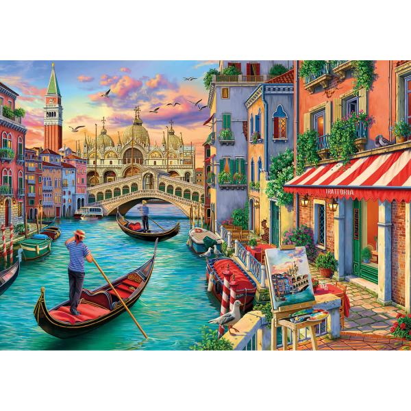 Puzzle de 1500 piezas: Vistas de Venecia - KSGames-22029