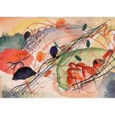 Puzzle 1500 pièces : Aquarelle n° 6, Kandinsky