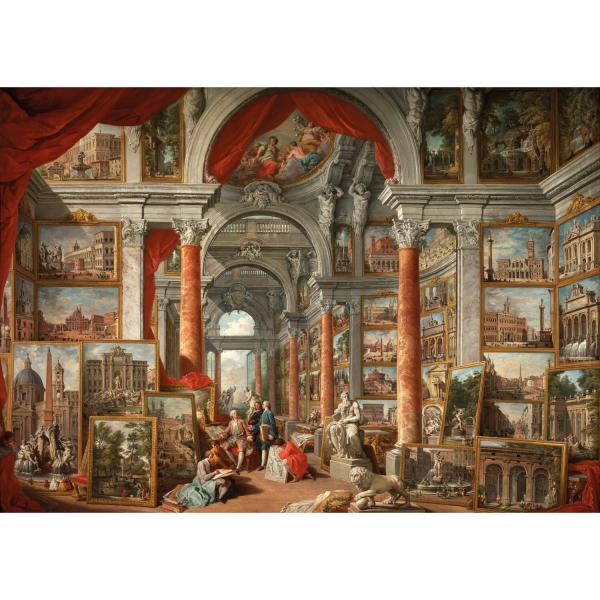 3000 piece puzzle : Picture Gallery with Views of Modern Rome - KSGames-23014