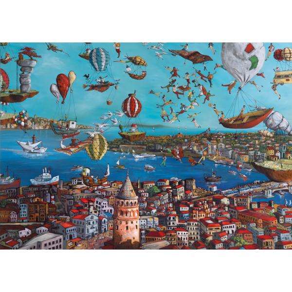 3000 piece puzzle : Migration Routes - Galata Tower - KSGames-23017