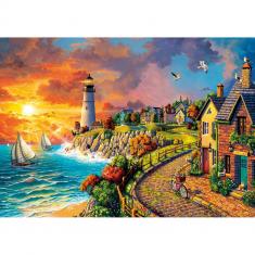 Puzzle 1000 pièces : Phare au Bord de la Mer  