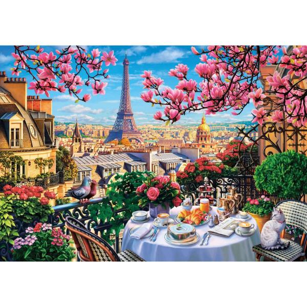 Puzzle 1000 pièces : Petit-Déjeuner à Paris   - KSGames-20792