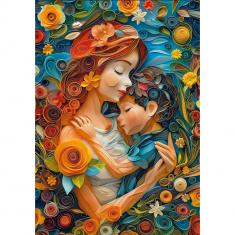 Puzzle 1000 pieces : Mother Hug  