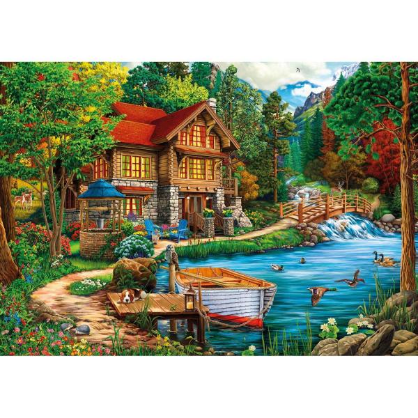 Puzzle 1500 pieces : Weekend Retreat  - KSGames-22041