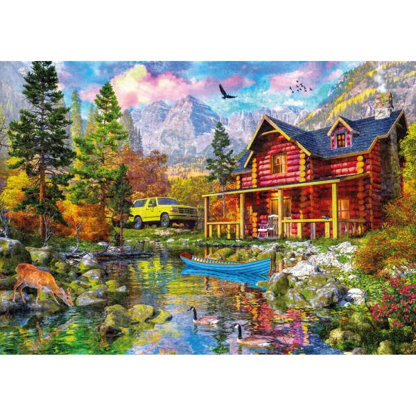 2000 piece puzzle : Mountain Retreat   - KsGames-22513