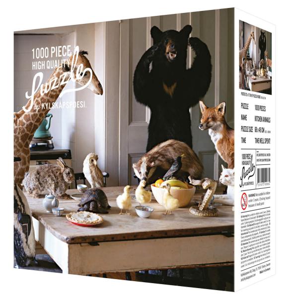 Puzzle 1000 pièces : Kitchen Animals - Kylskapspoesi-2100662