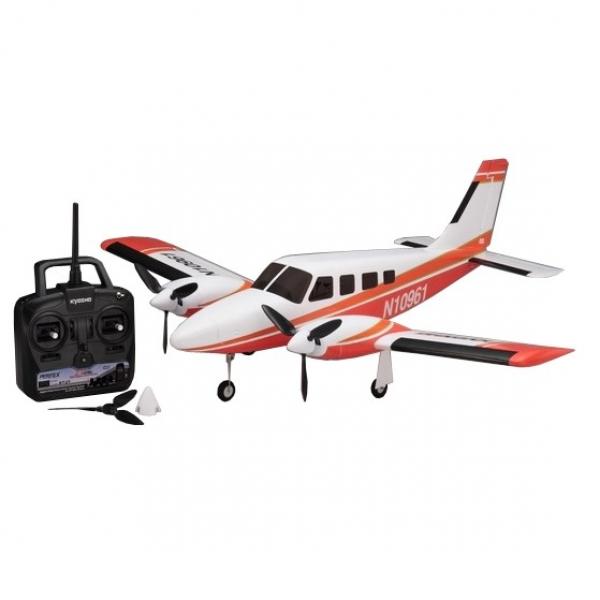 Airium Piper PA34 Twin ReadySet Rouge Kyosho - K.10961RS-R