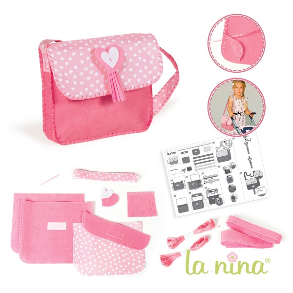 Kit créatif : Sac à coudre rose - La-Nina-61594