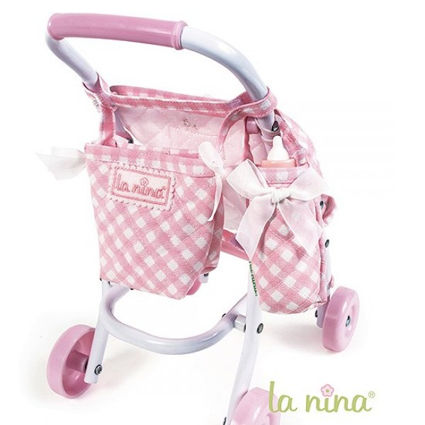 Sac poussette et sac porte-biberon pour poupée Anita 22 cm - La-Nina-60279