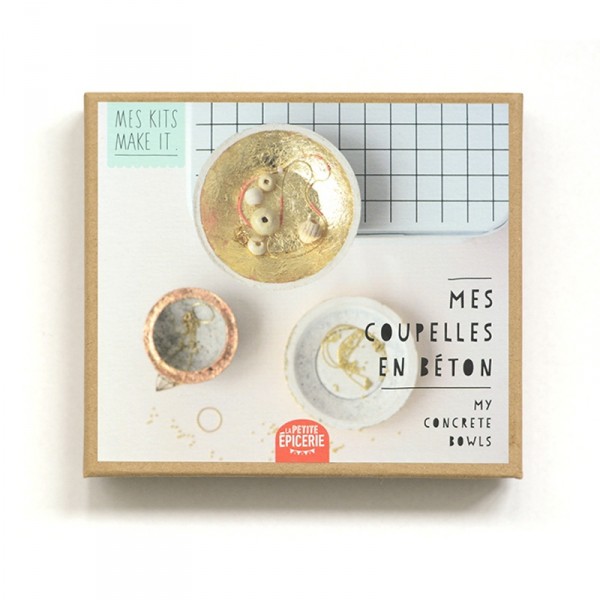 Kit créatif Mes Kits Make It (MKMI) : Mes coupelles en béton - PetiteEpicerie-820803