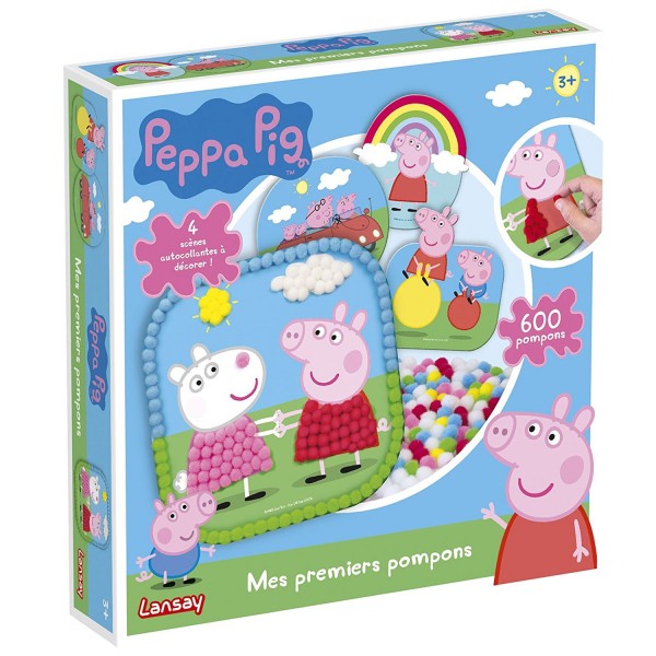 Mon set de pompons Peppa Pig - Lansay-20029