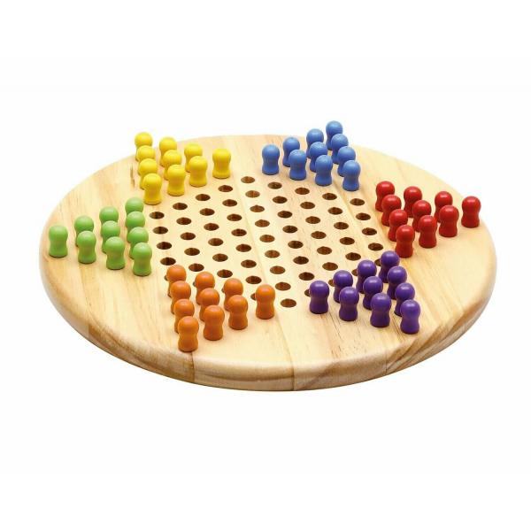 Wooden Chinese Checkers Game - Jeujura-66410