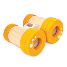 Jumelles en bois coccinelle
