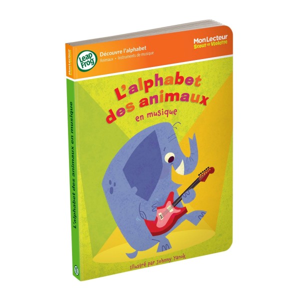 Livre Scout & Violette : L'alphabet en musique avec les animaux - LeapFrog-80149
